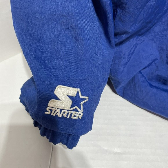 Vintage New York Giants Full Zip Starter Jacket, Large, Blue, Pro Line Hooded - Picture 8 of 13